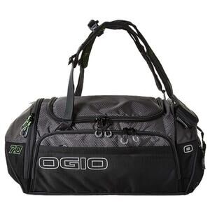 OGIO Endurance 7.0 Black/Charcoal Shock-Resistant Adjustable Duffel Backpack NEW